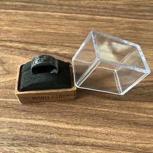 The Spark wedding ring from Manly Bands. Size 9.